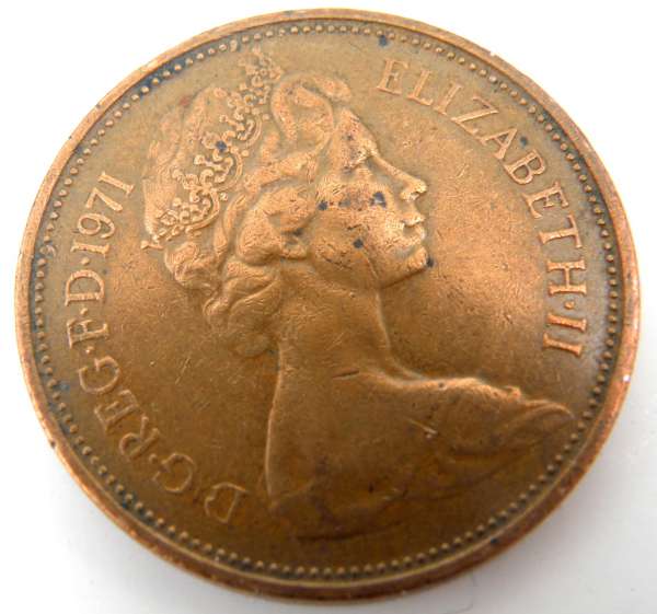 1971 RARE TWO NEW PENCE